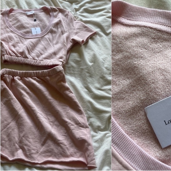 Lovers + Friends Cutout Sweater Dress Soft Pink XS NWT - Picture 5 of 9